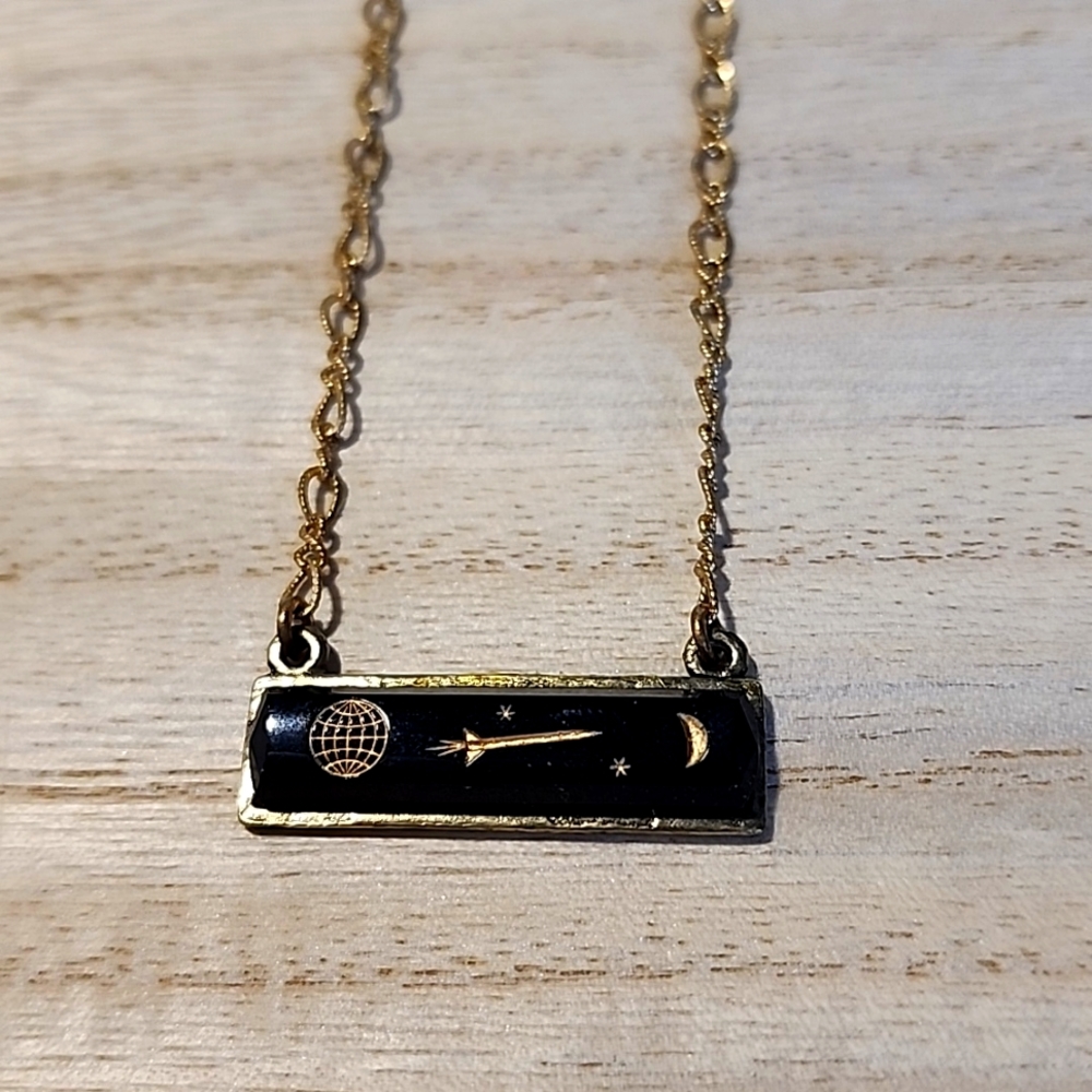 Antique button necklace